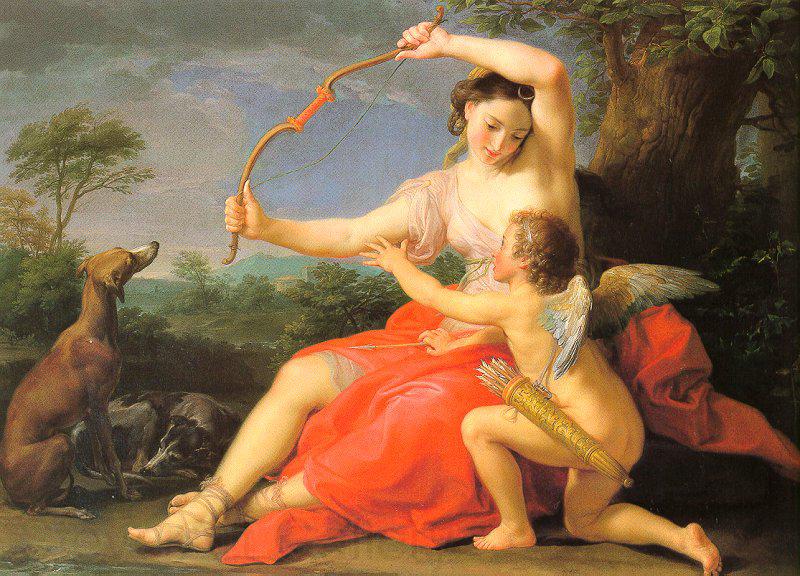 Pompeo Batoni Diana and Cupid Spain oil painting art